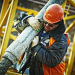 Man Working Pouring Concrete